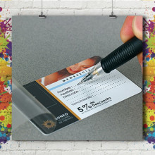 Carte Visite 8.5x5.4 - PVC blanc Carte Visite 8.5x5.4 - PVC blanc