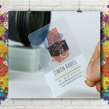 Carte Visite 8.5x5.4 - PVC transparent Carte Visite 8.5x5.4 - PVC transparent