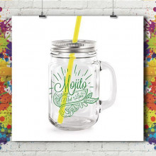 Mug en Verre avec Paille Mug en Verre avec Paille