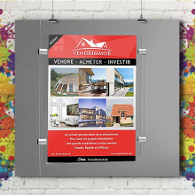 Porte Affiche Immo Acrylique