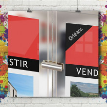Porte Affiche Immo Acrylique