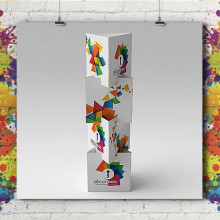 Totem Carton Compact Totem Carton Compact