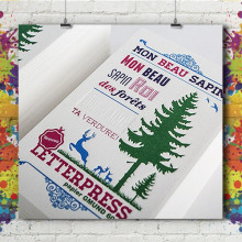 Carte Letter Press 14x14 cm Carte Letter Press 14x14 cm