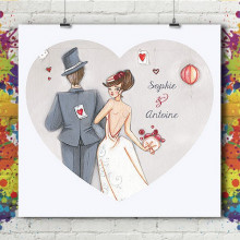 Carte Simple - Coeur Carte Simple - Coeur