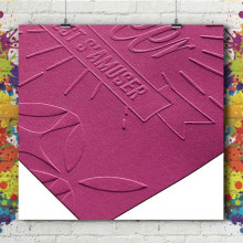 Carte Simple - Gaufrée Carte Simple - Gaufrée