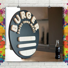 Lettre & Logo 3D Bois