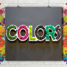 Lettre & Logo 3D Végétal Naturel