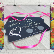 Carte Visite Carrée - Encre à Gratter Carte Visite Carrée - Encre à Gratter
